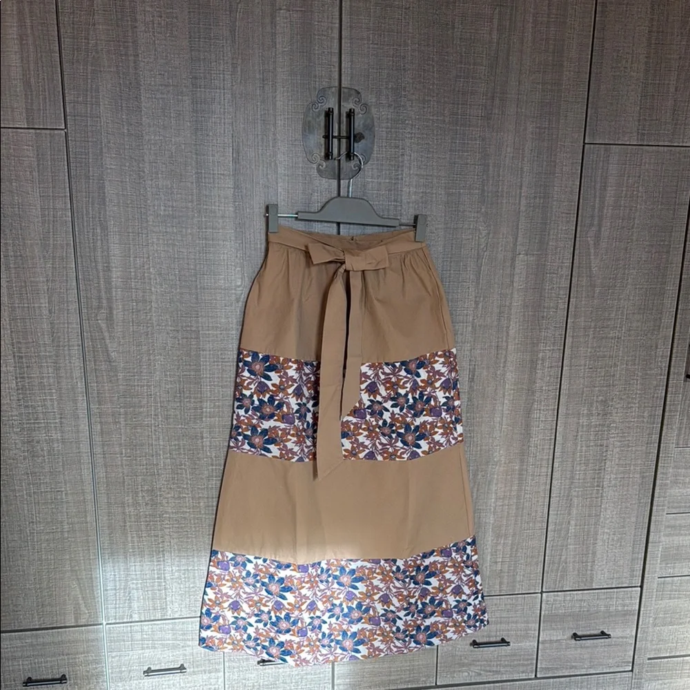 Anthropologie Sachin & Babi Jacquard Tiered‎ Maxi Skirt